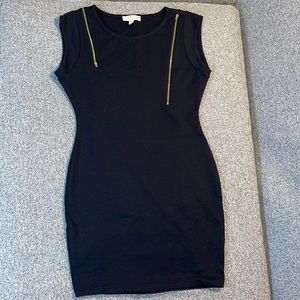 Nicki Minaj Zippered Mini Dress - Black